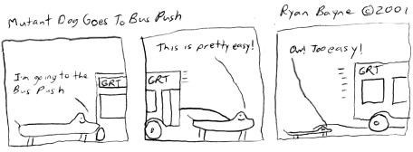 Mutant Dog Goes to Bus Push Iron Warrior, Winter 2001, Issue 5